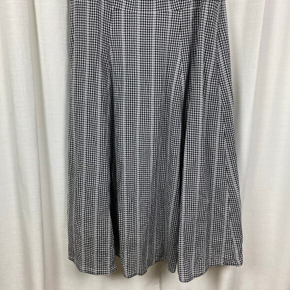 Calvin Klein Black Gingham Tie Front Button Front Maxi Shirt Dress Sz.22W - Picture 12 of 14